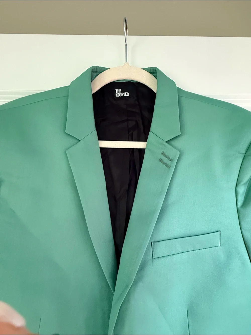 The Kooples Mint Green 100% Wool Blazer Men’s EU 48 NWT